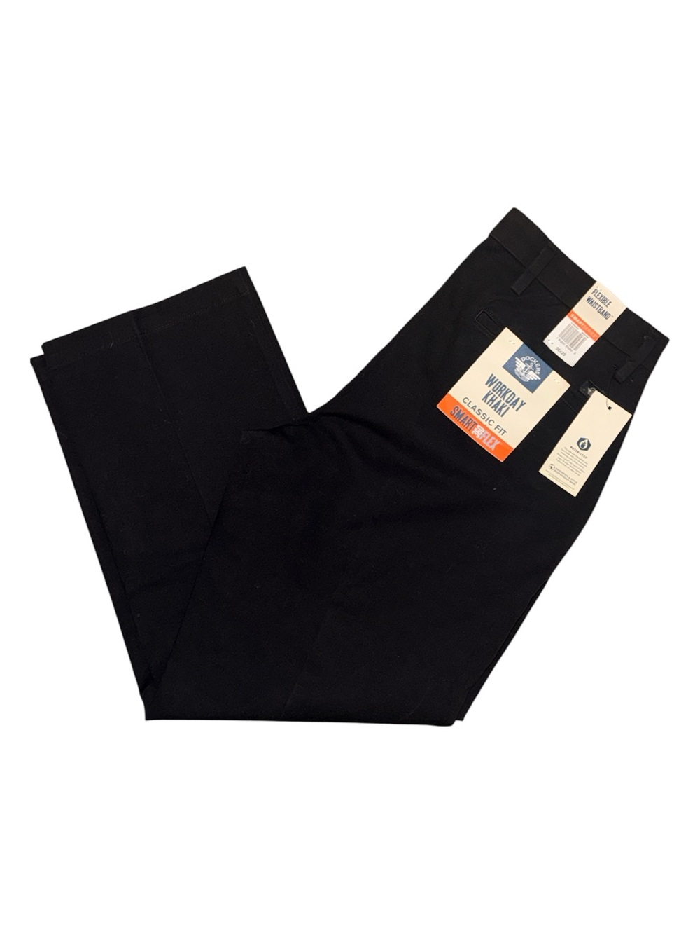 NWT Dockers Workday Khaki Classic Fit Smart 360 Flex Black Pants 36x29